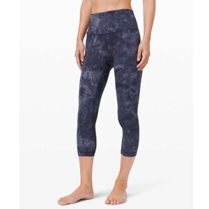 Lululemon Align Crop 21" *Diamond Dye Diamond Dye Asphalt Grey True Navy